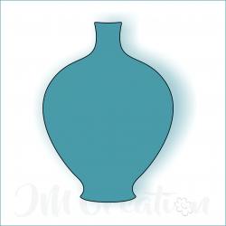 Vase 1 - Stanzschablone
